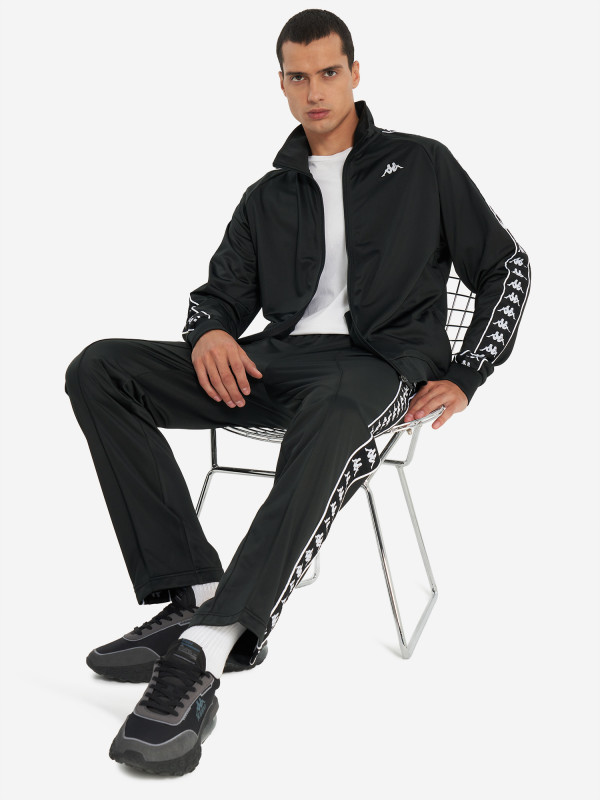 Костюм мужской Kappa арт. 3500060 черный цвет — купить за 8499 руб., отзывы в интернет-магазине Спортмастер