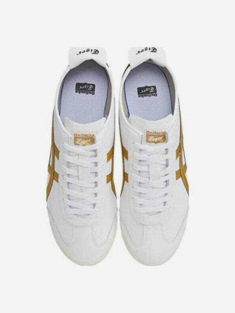 Кроссовки Onitsuka Tiger Mexico 66 White Gold Red