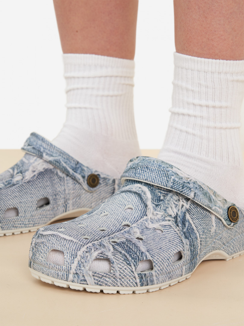 Сабо Crocs Classic Denim Clog 31491020299 Голубой, размер 37, 38,38, 39,39, 40,43, 44,41, 42,40, 41, фото 7