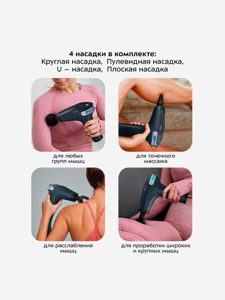 Перкуссионный массажер Kitfort КТ-2997