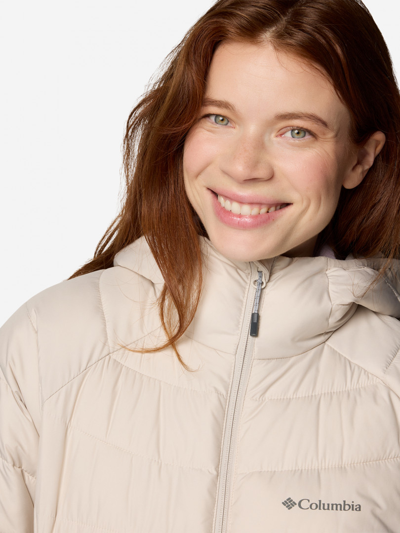 фото Куртка утепленная женская columbia powder lite ii mid jacket, бежевый