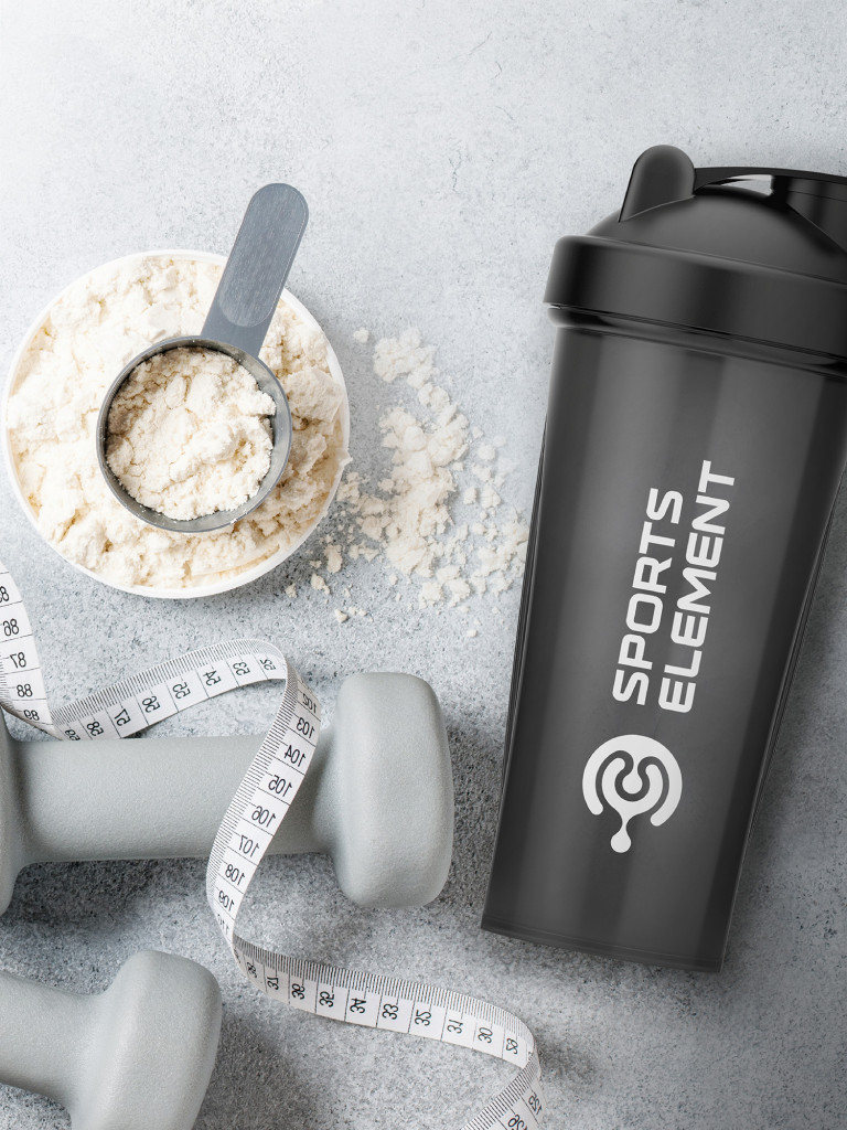 Спортивный шейкер Sports Element "Onix" , 600 мл. с венчиком.