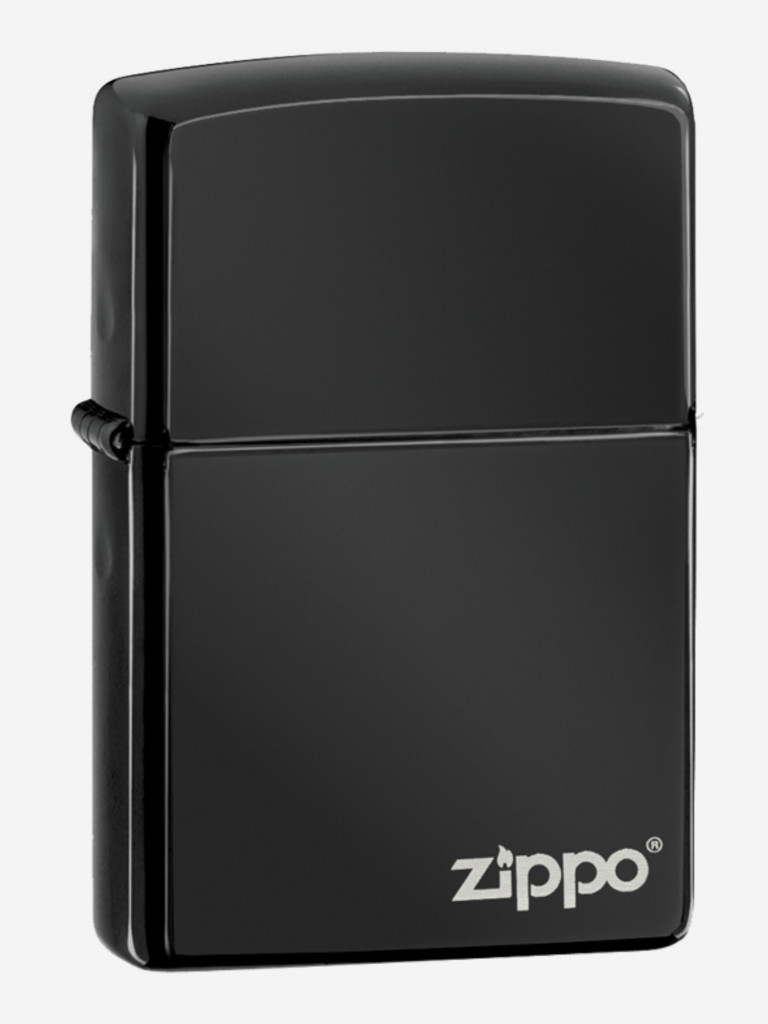 Зажигалка бензиновая ZIPPO 49812 Classic Logo High Polish Black