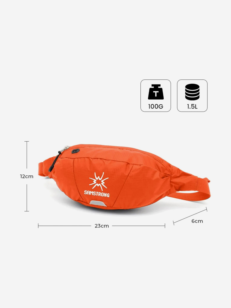 Поясная сумка SAMSTRONG B0268 WAIST BAG 1,5, оранжевый