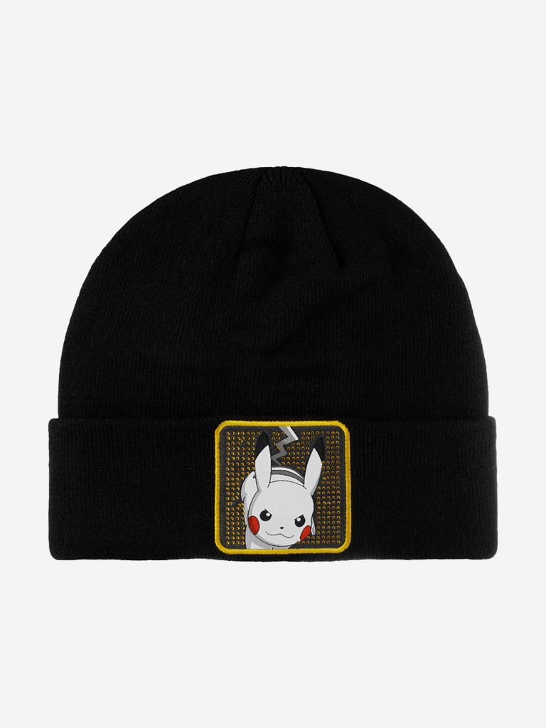 Шапка с отворотом CAPSLAB CL/PKM/1/BON/TEL1 Pokemon Pikachu (черный)
