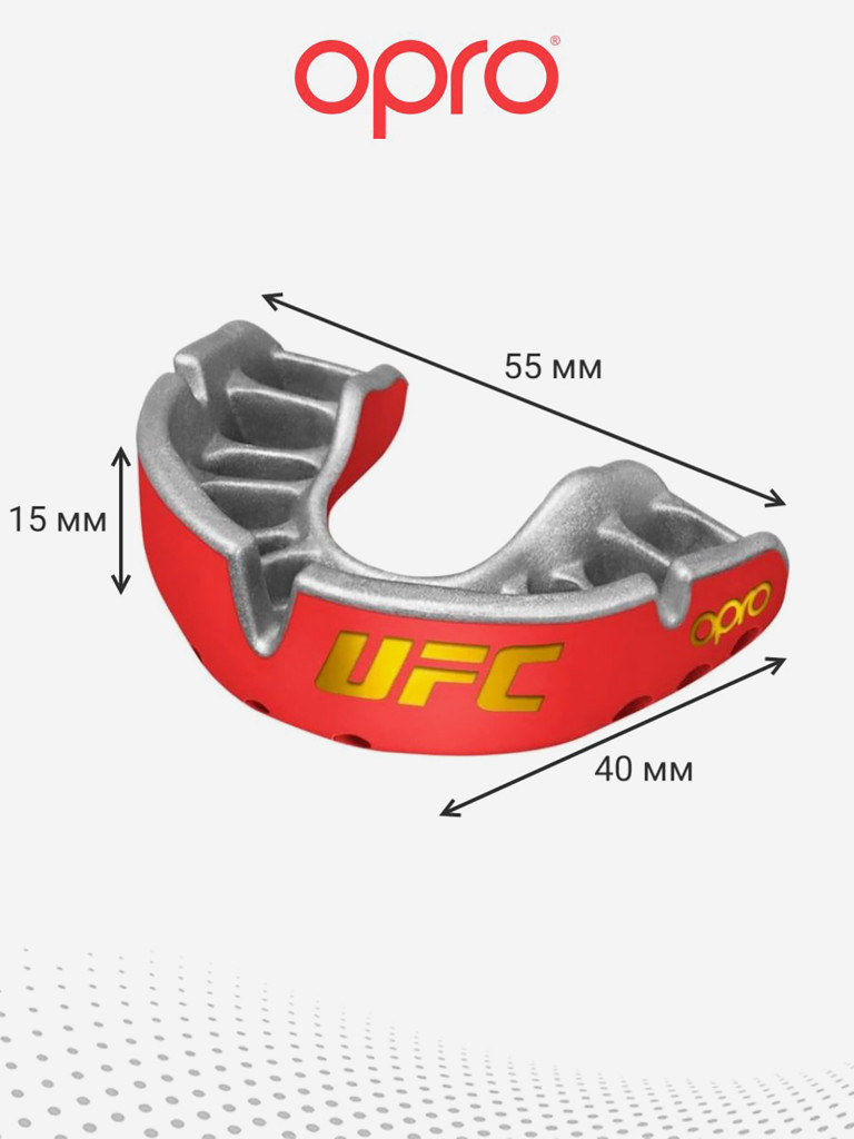 Детская боксерская капа, спортивная для защиты зубов OPRO Self-Fit Gold - Black/Gold