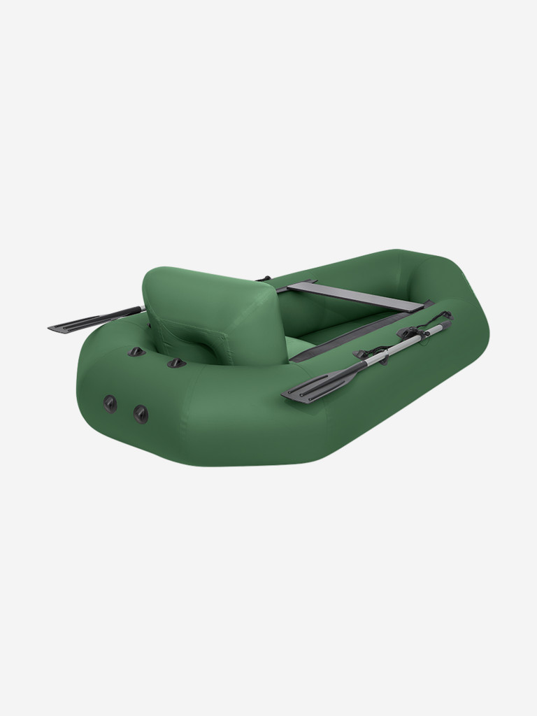 Надувное кресло в лодку ПВХ зеленое