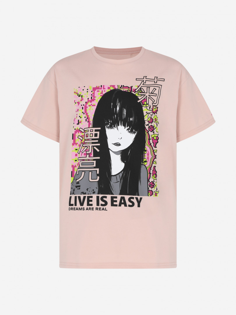 Футболка для девочек Demix Бежевый 899₽