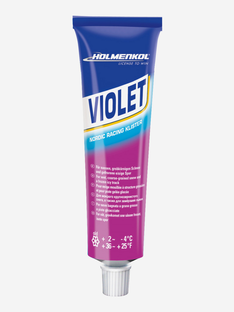 Мазь держания для беговых лыж HOLMENKOL Klister Violet