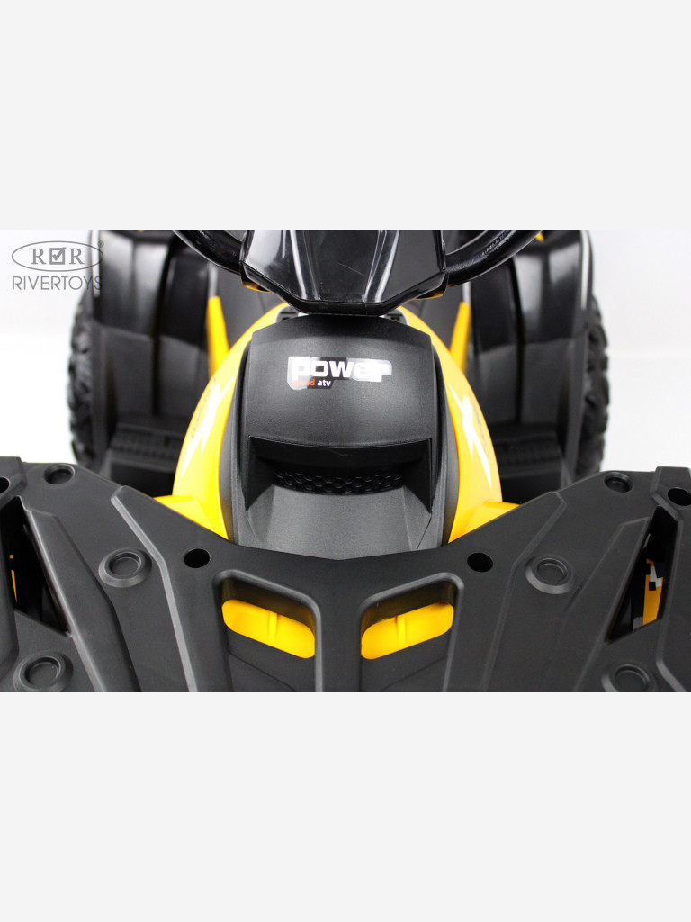 Детский электроквадроцикл RIVERTOYS T001TT 4WD желтый
