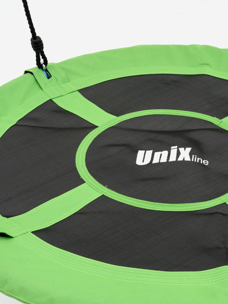 Качели-гнездо подвесные детские UNIX Line Green 100 см, садовый детский гамак для улицы, максимальная нагрузка 150кг