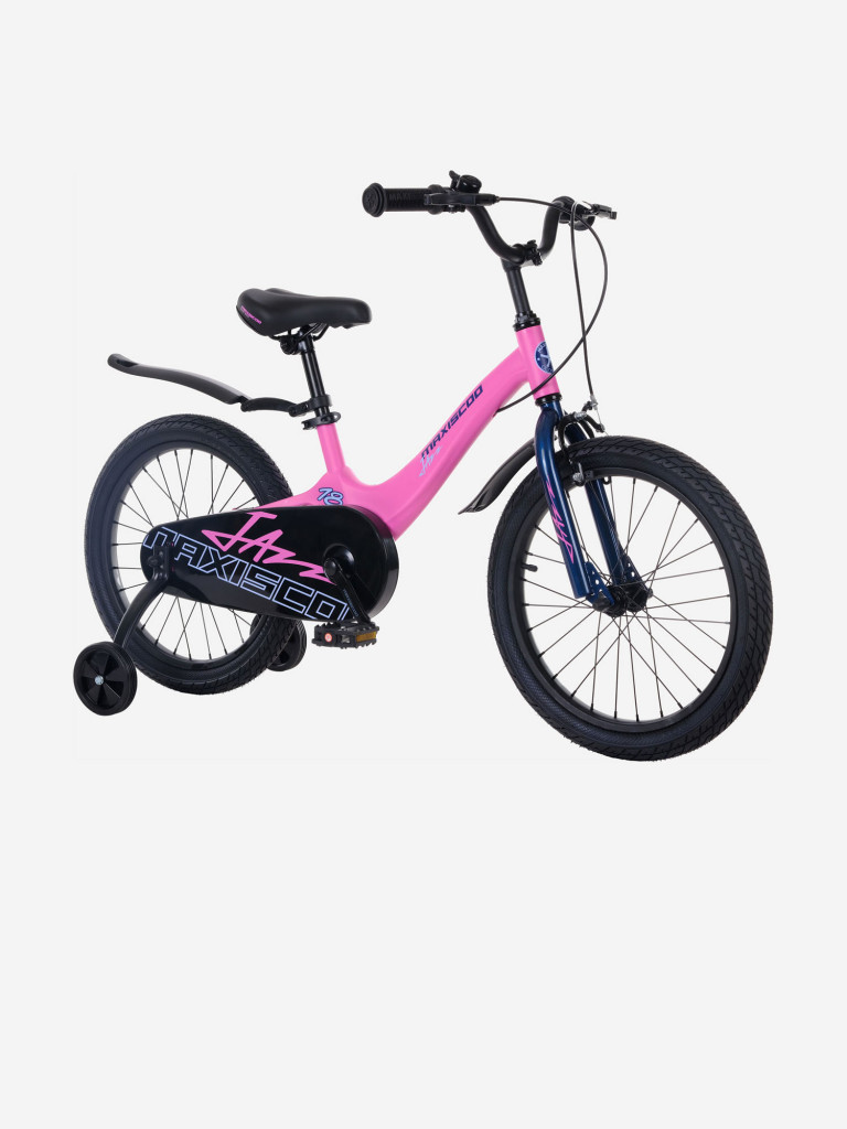 Велосипед Детский Maxiscoo JAZZ Стандарт 18'' Розовый Матовый (2024)