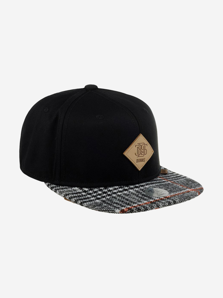 Бейсболка с прямым козырьком DJINNS 6P SB Check Tweed Rev.