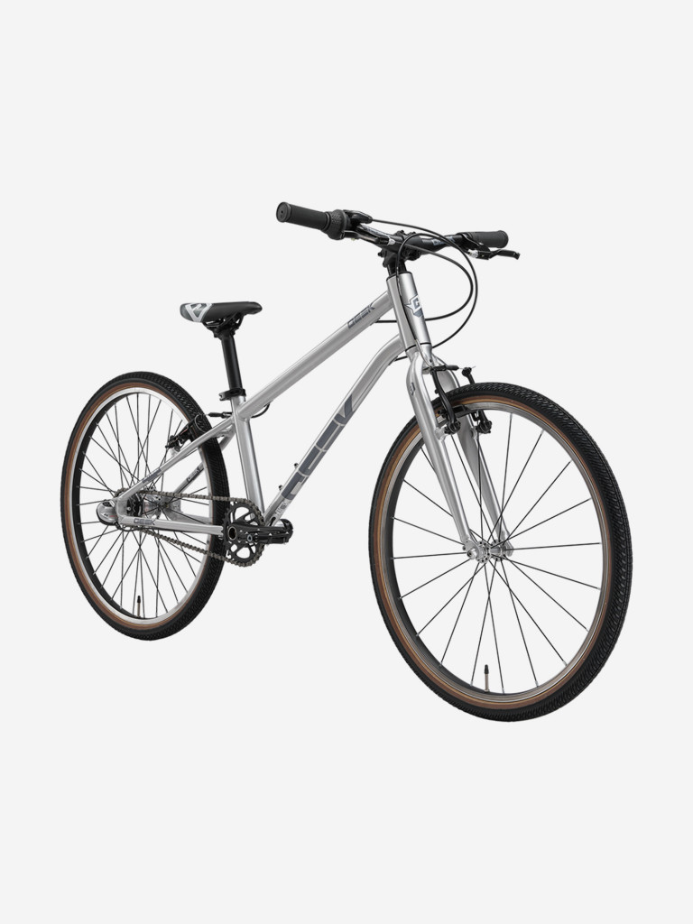 Велосипед Stark'25 Geek City 24.2 V лакированный алюминий/темно-серый