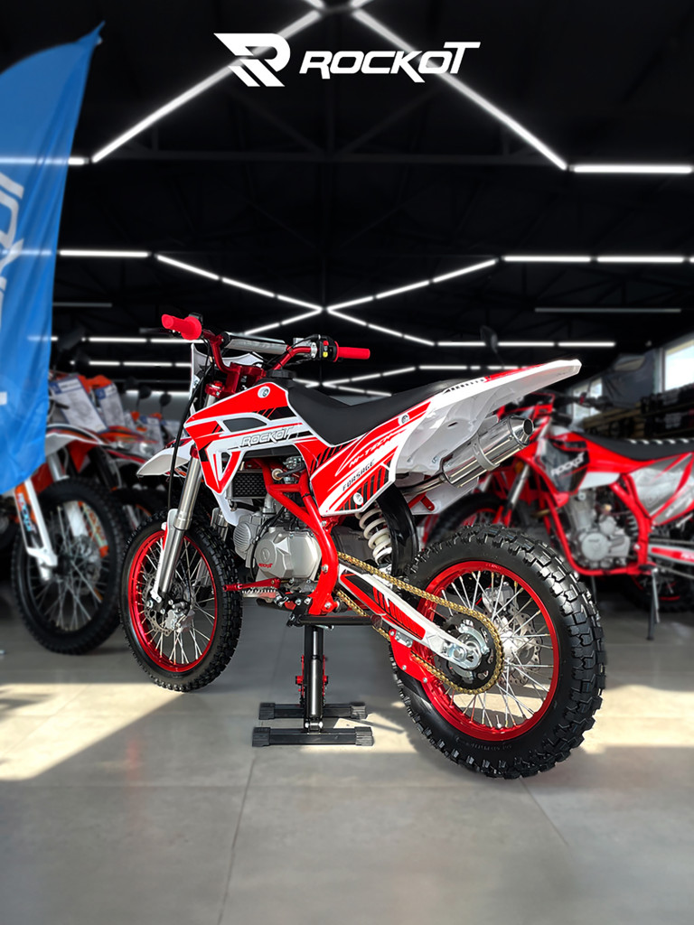 Питбайк ROCKOT HI-TECH 140 Forsage 2.0 (механ. сцепл., эл. стартер, 17/14)