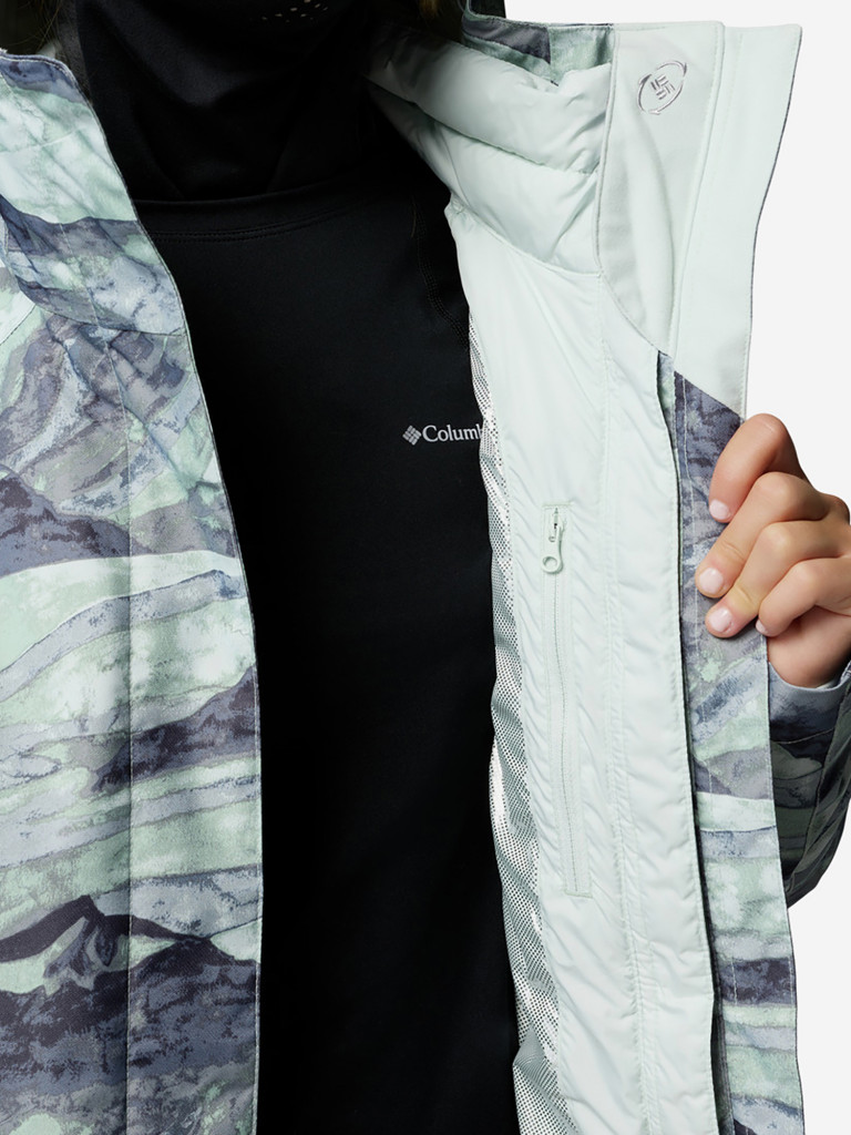 Куртка горнолыжная 3 в 1 женская Columbia Whirlibird V Printed Interchange Jacket