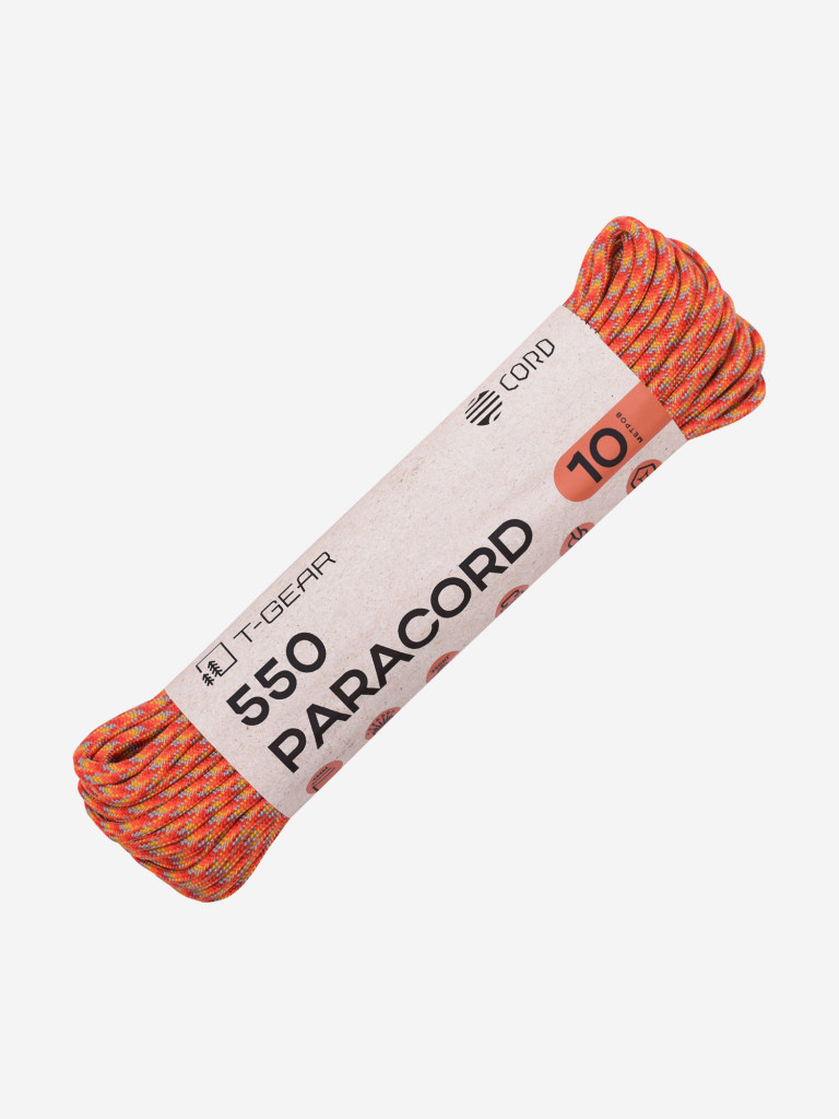 Паракорд 550 T-Gear x CORD nylon 10м (Orange Shades)