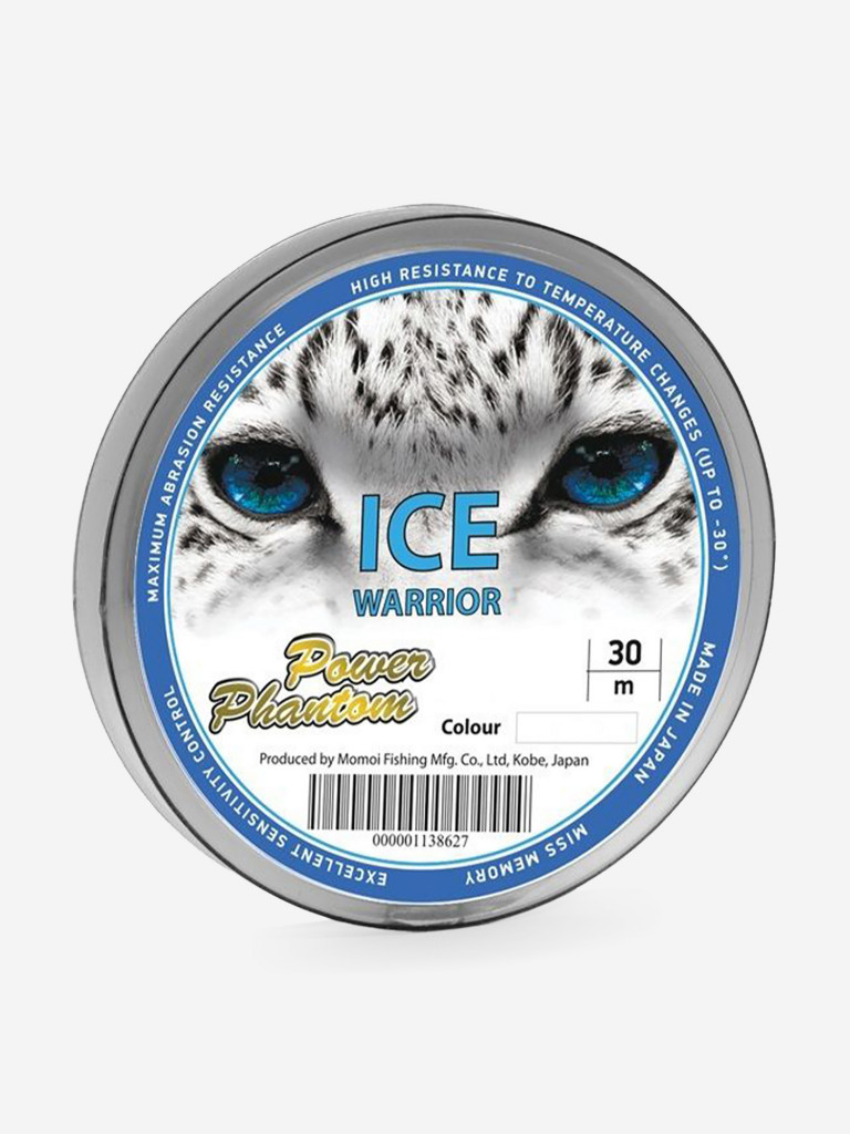 Леска для рыбалки Power Phantom Ice Warrior LIGHT BLUE 0,20mm, 4,5kg, 30m
