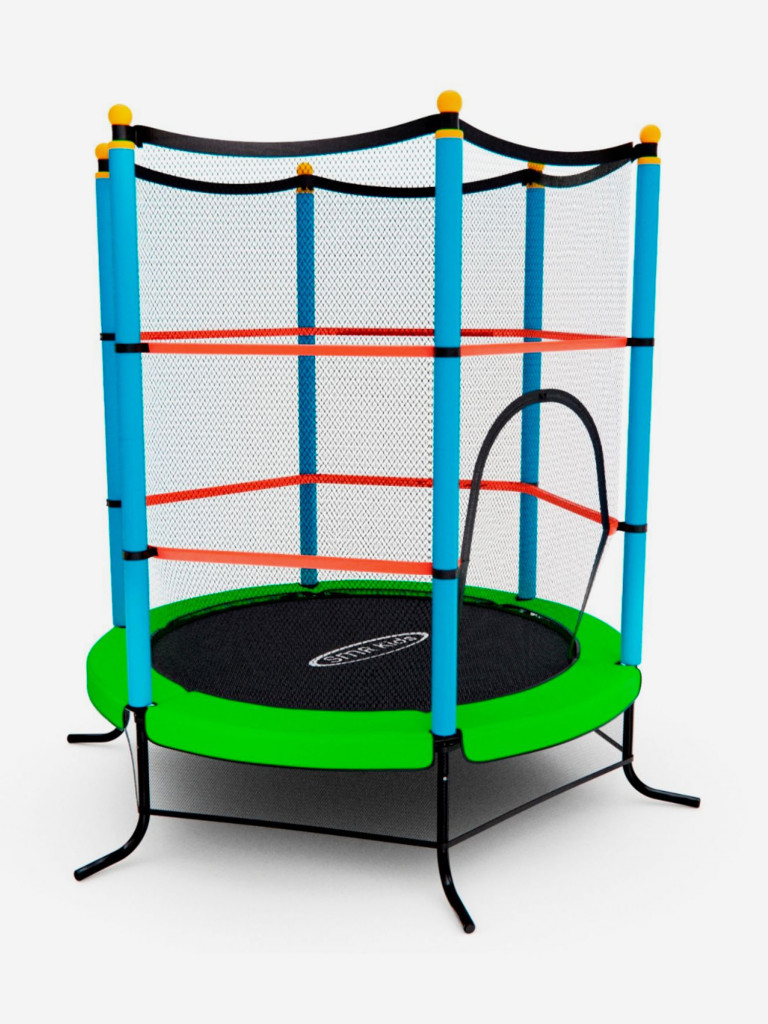 Батут детский DFC SMRKIDS 55" с сеткой, GREEN