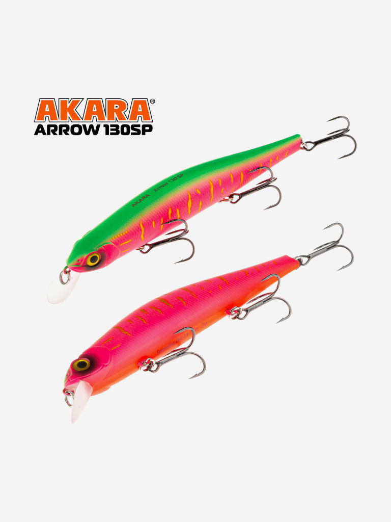 Воблер Akara Arrow 130SP минноу суспендер на щуку, судака 25гр A207