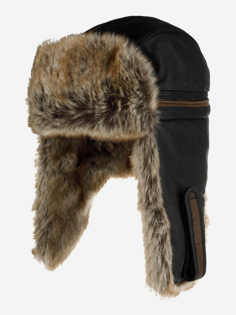 Шапка-ушанка STETSON 9297303 BOMBER CAP COWHIDE (коричневый)