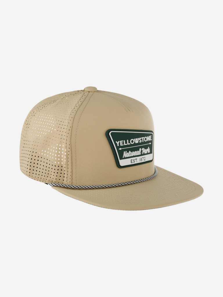 Бейсболка с сеточкой AMERICAN NEEDLE 23003A-YNP Yellowstone National Park Buxton Pro (бежевый)