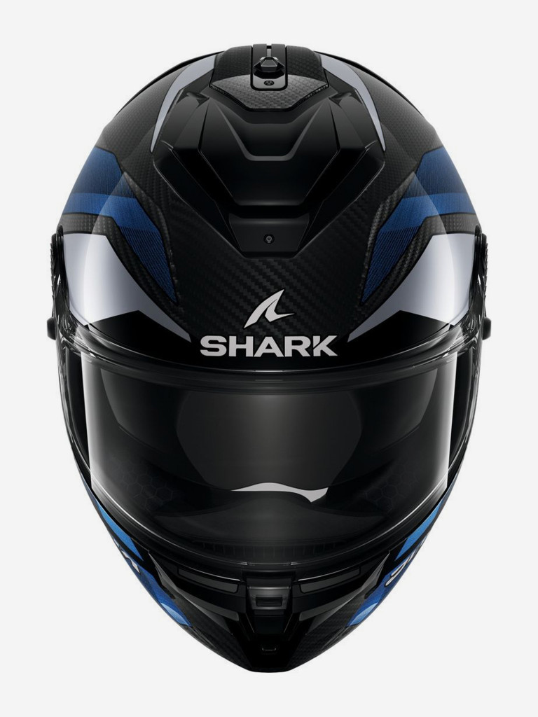 Мотошлем интеграл Shark SPARTAN GT PRO RITMO CARBON Black/Blue/Chrome