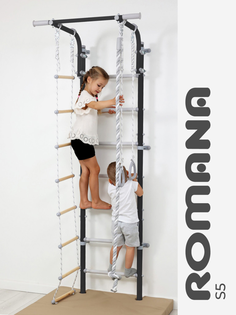 Шведская стенка детская S5 для дома с турником