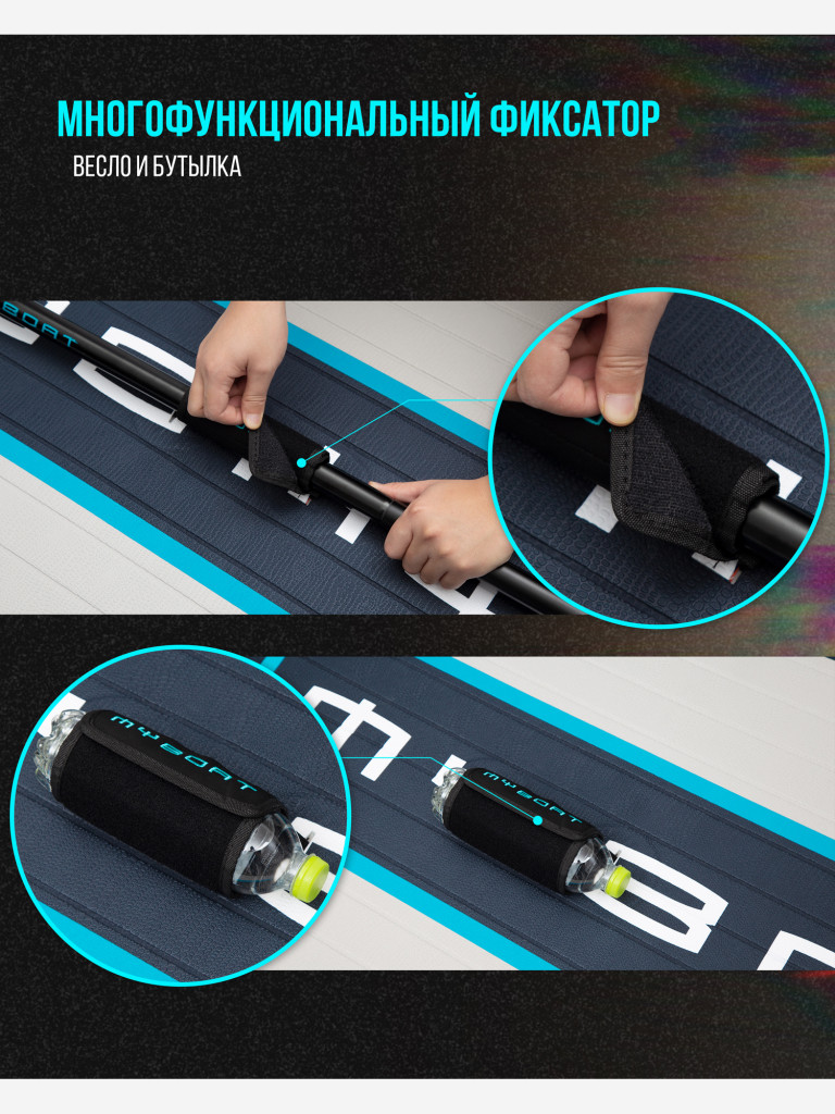 Надувная двухслойная SUP-доска MYBOAT WATER RUNNER BLUE PRO, 10'6" 320*89*15 см, сапборд