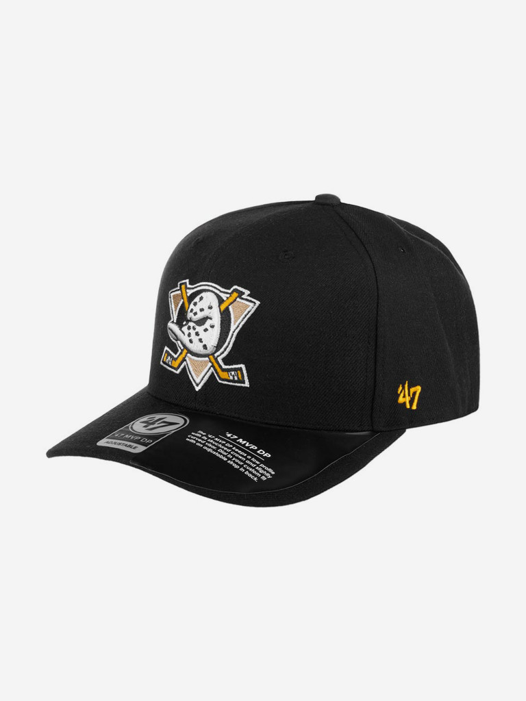 Бейсболка 47 BRAND H-CLZOE25WBP Anaheim Ducks NHL (черный)