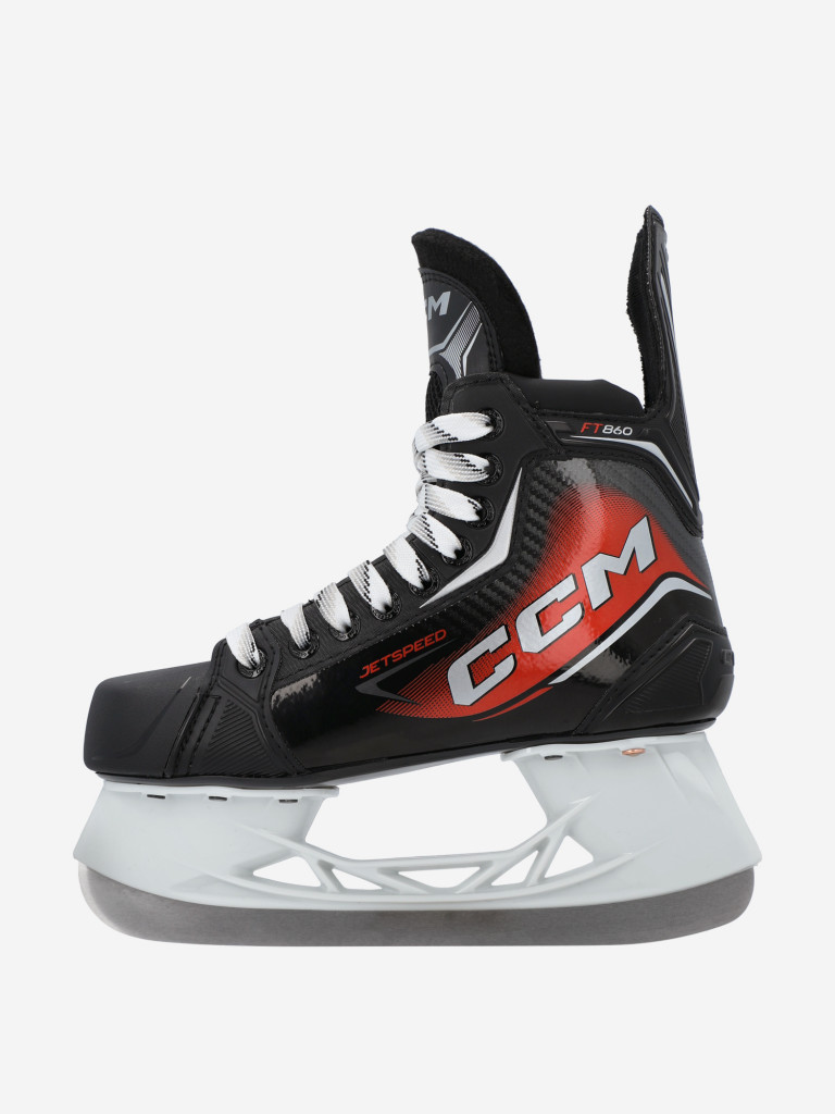 Patins à Glace CCM JetSpeed FT860 Senior - Rigidité 120, Support Speedblade, Acier Inox, Pour Hockey Loisir
