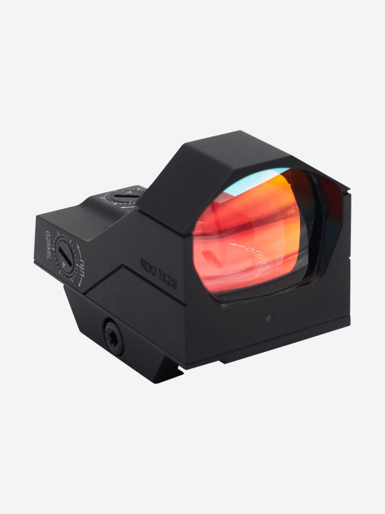 Коллиматорный прицел Artelv RDO 1x28 с подсветкой на планку Weaver, Picatinni для охоты, страйкбола, пневматики, пейнтбола