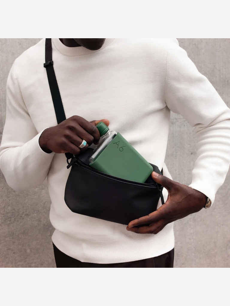 Бутылка с силиконовым чехлом Memobottle A6, Moss Green