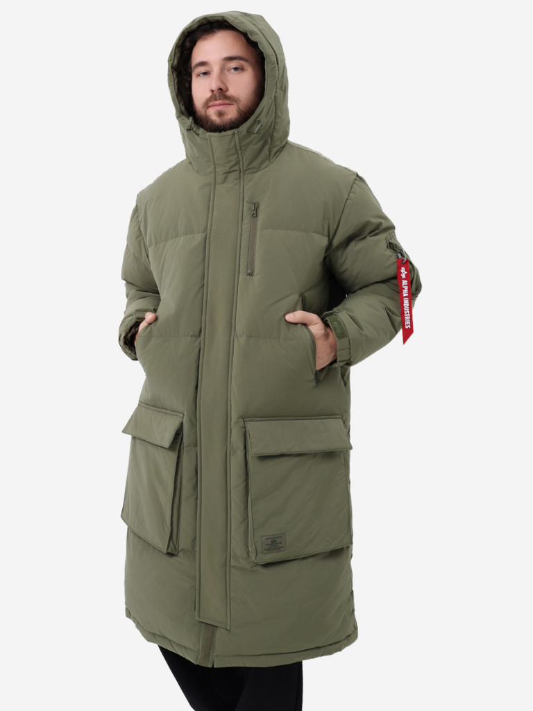 Пуховик длинный зимний мужской Long Puffer Parka Alpha Industries