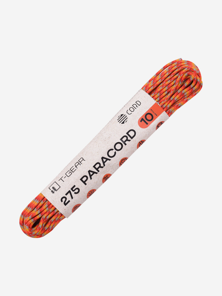 Паракорд 275 T-Gear x CORD nylon 10м (Orange Shades)