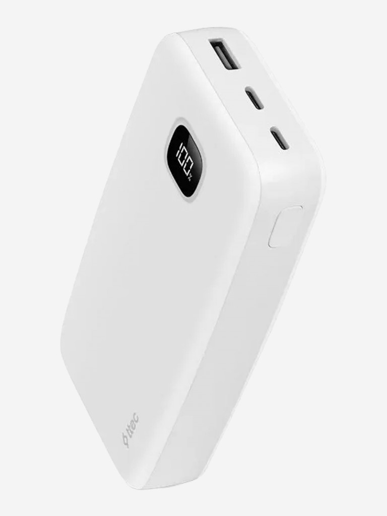 Внешний аккумулятор TTEC ChargeUp Pro LCD 20.000mAh PD 20W Powerbank. Цвет: белый