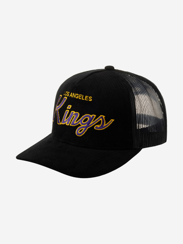 Бейсболка с сеточкой MITCHELL NESS HHSS6006-LAKYYPPPBLCK Los Angeles Kings NHL