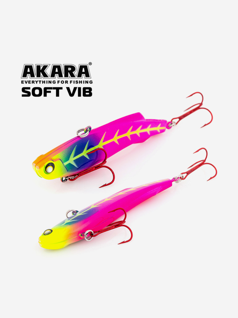 Воблер ратлин Akara Soft Vib 105мм 38г A67 виб зимний на щуку, судака
