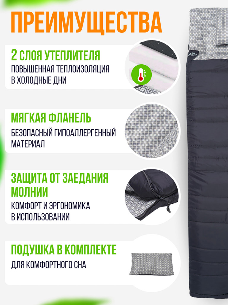 Cпальник-одеяло повышенной комфортности Trek Planet Celtic Comfort