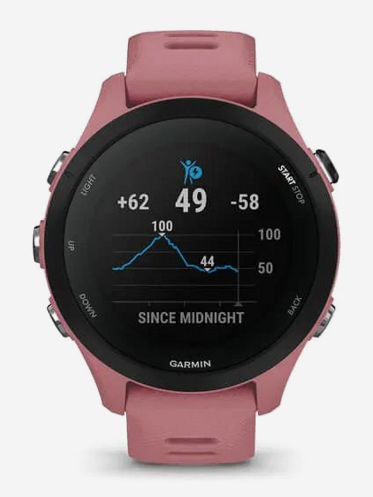 Часы Garmin Forerunner 255S со светло-розовым ремешком Peach 010-02641-13