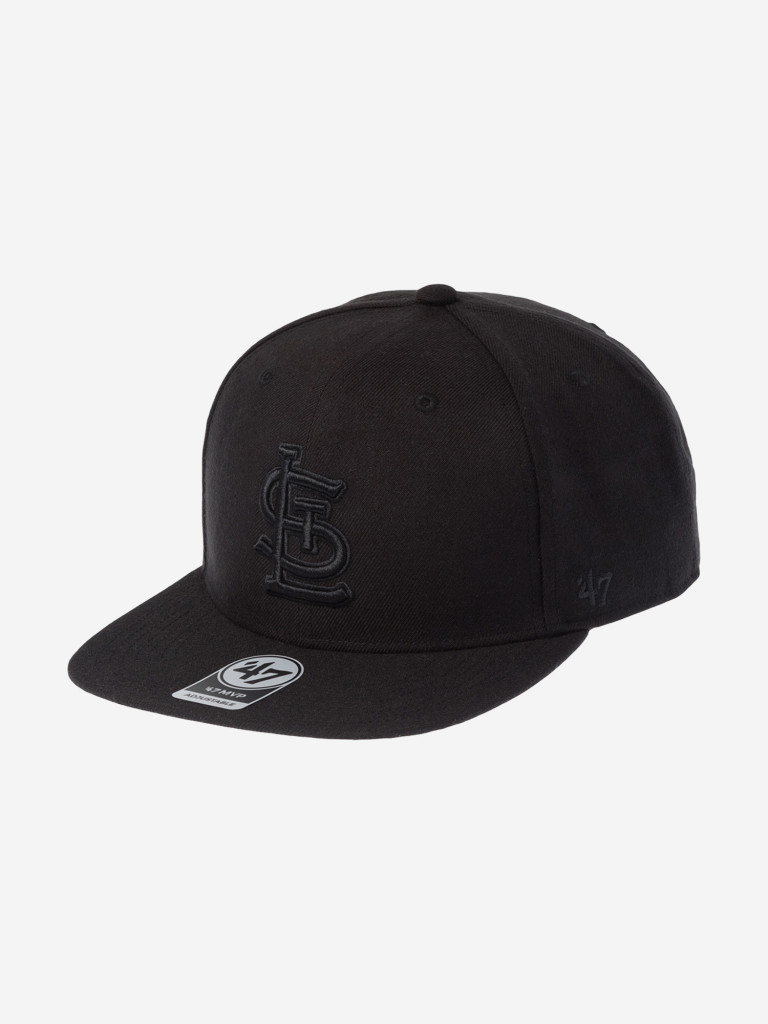 Бейсболка с прямым козырьком 47 BRAND B-NSHOT23WBP-BKBK St. Louis Cardinals MLB