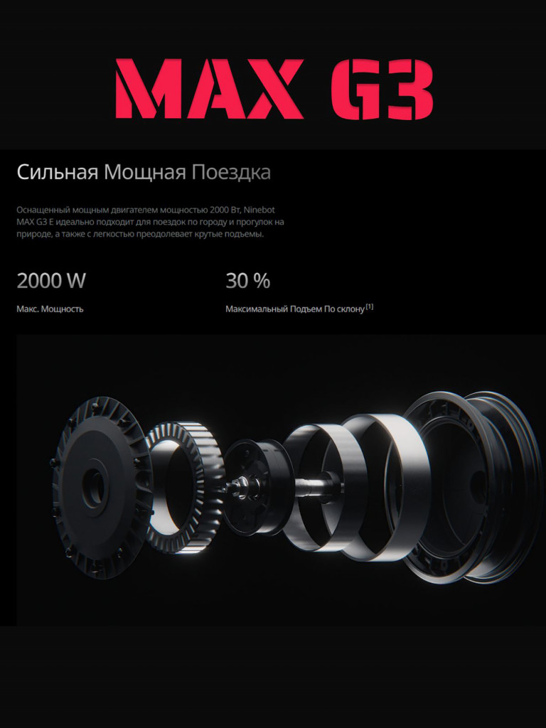 Электросамокат Segway Ninebot Kickscooter MAX G3