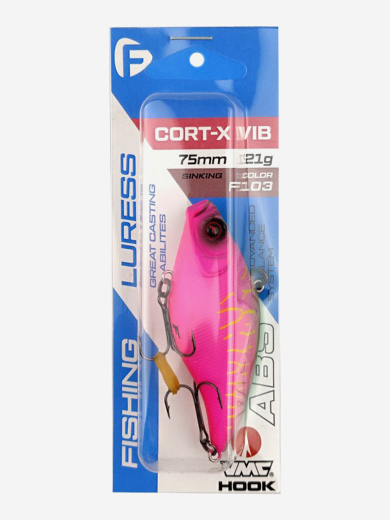 Воблер F-FISHING Cort-X VIB 75S 75мм 21г F103 Тонущий