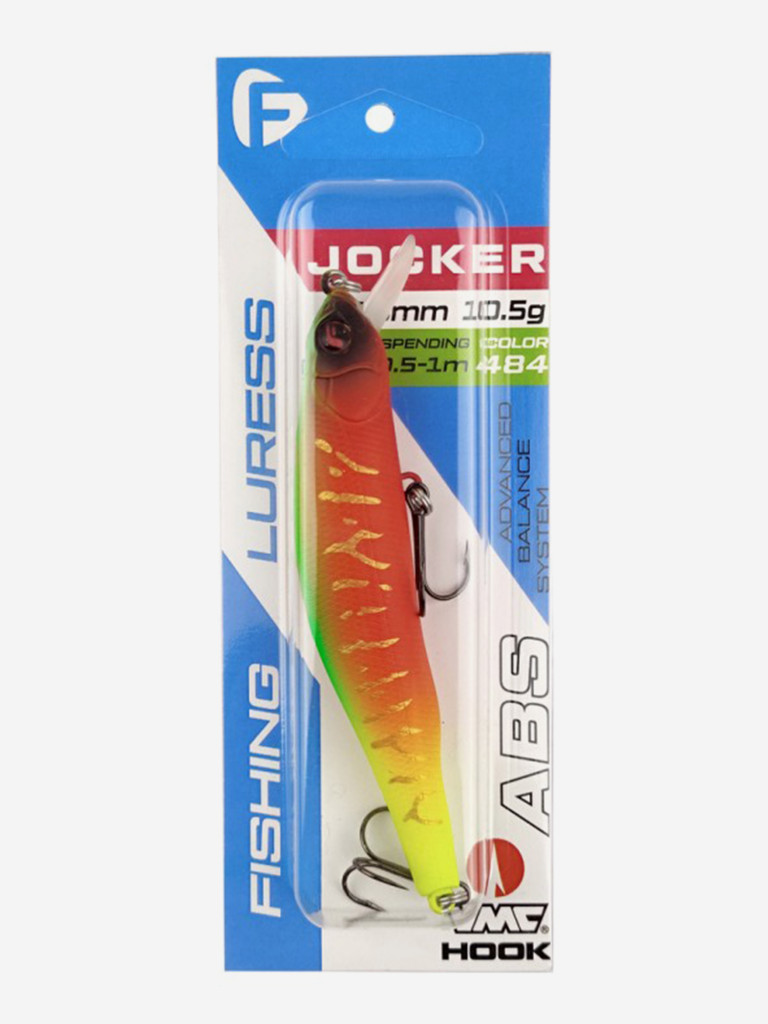 Воблер F-FISHING Jocker 90SP 90мм 10.5г 0.5-1.0м 484 Суспендр