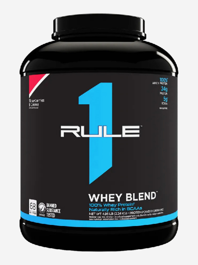 Протеин Rule 1 Whey Blend, 2380 г, Клубника со сливками