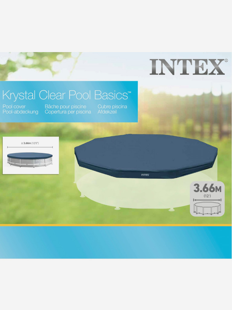 Тент Intex 28031 на бассейн Metal Frame диаметром 366см