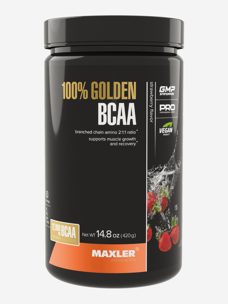 Аминокислоты Maxler 100% Golden BCAA (2:1:1) 420 гр. Клубника
