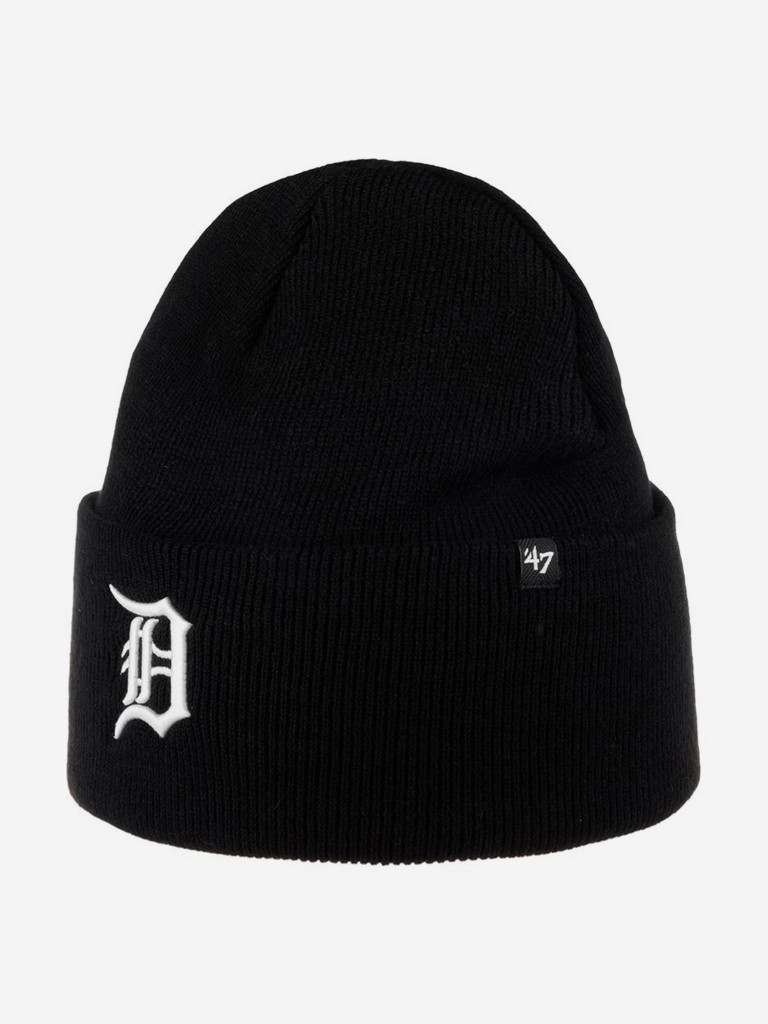 Шапка с отворотом 47 BRAND B-HYMKR09ACE Detroit Tigers MLB (черный)
