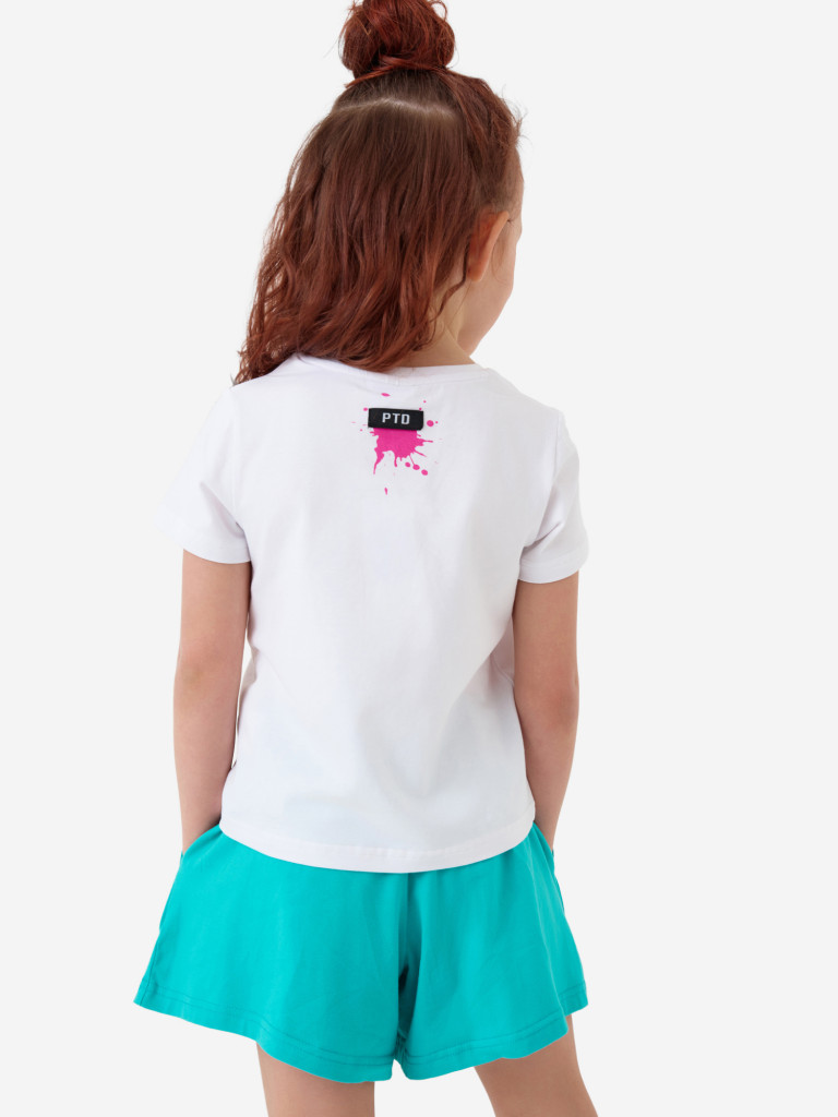 Комплект для девочек: футболка, шорты PlayToday