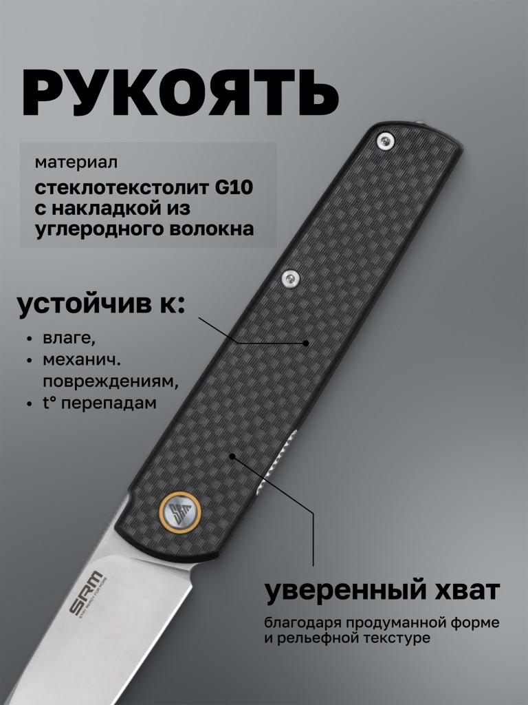 Нож складной SRM Qrick 408L-KB